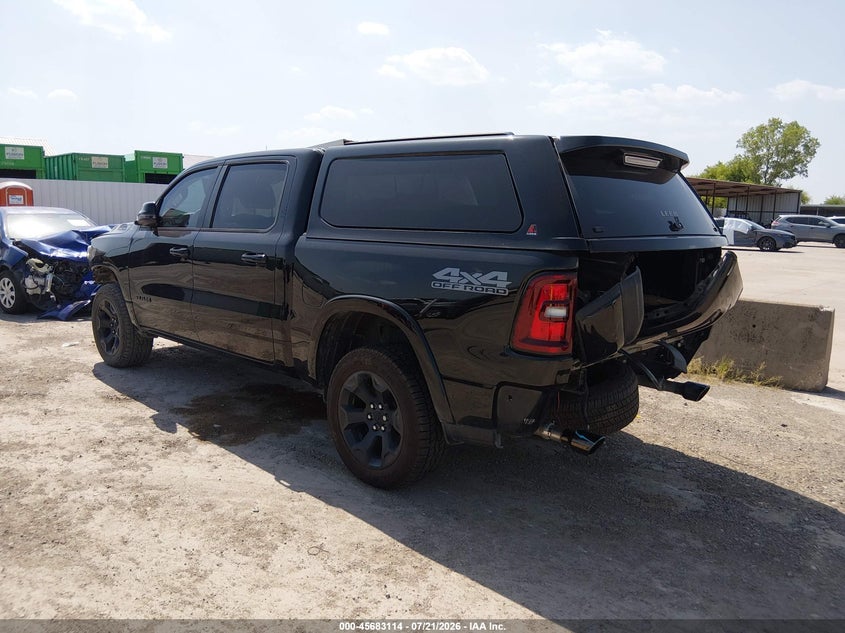 2025 Ram 1500 VIN 1C6SRFFP1SN522171 IAAI salvage auction — FRONT & REAR, Original (Texas), sold $18,000 on 2026-09-02 (photo 3)