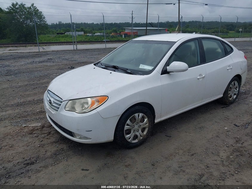 2010 Hyundai Elantra VIN KMHDU4ADXAU851467 IAAI salvage auction — NORMAL WEAR, Clear (North Carolina), sold $400 on 2026-07-31 (photo 2)