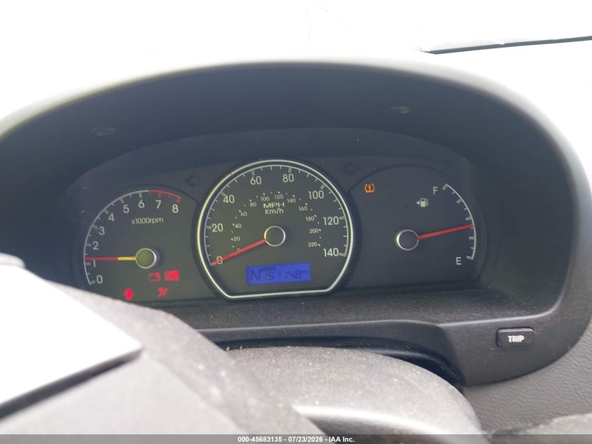 2010 Hyundai Elantra VIN KMHDU4ADXAU851467 IAAI salvage auction — NORMAL WEAR, Clear (North Carolina), sold $400 on 2026-07-31 (photo 7)