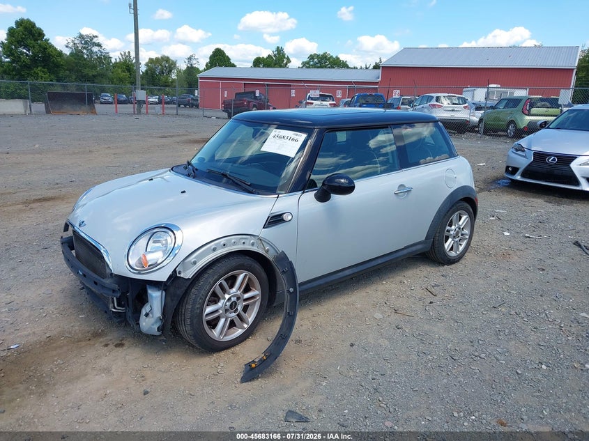 2011 Mini Cooper VIN WMWSU3C57BT094642 IAAI salvage auction — FRONT END, Clear (Virginia), sold $475 on 2026-08-22 (photo 2)