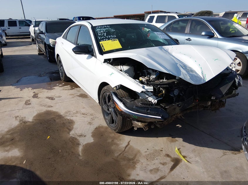 2026 Hyundai Elantra VIN KMHLM4DG4TU124930 IAAI salvage auction — UNKNOWN, Certificate Of Destruction (Florida), sold $2,050 on 2026-07-28 (photo 1)