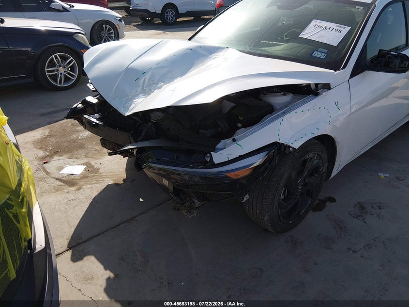 2026 Hyundai Elantra VIN KMHLM4DG4TU124930 IAAI salvage auction — UNKNOWN, Certificate Of Destruction (Florida), sold $2,050 on 2026-07-28 (photo 6)