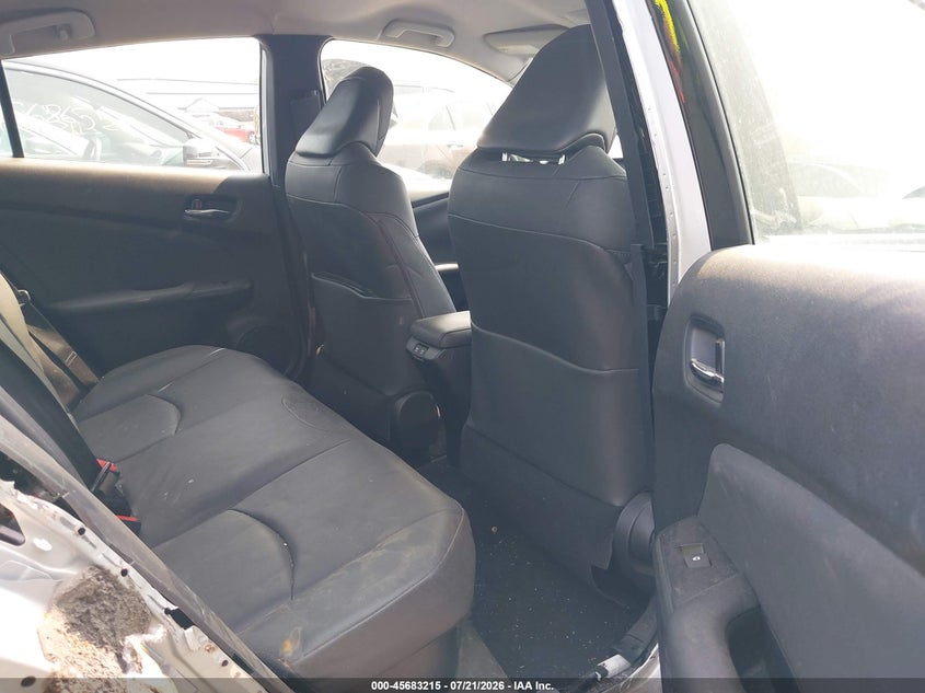 2021 Toyota Prius VIN JTDL9MFU1M3025143 IAAI salvage auction — FRONT & REAR, Salvage Title, sold $25 on 2026-07-28 (photo 8)