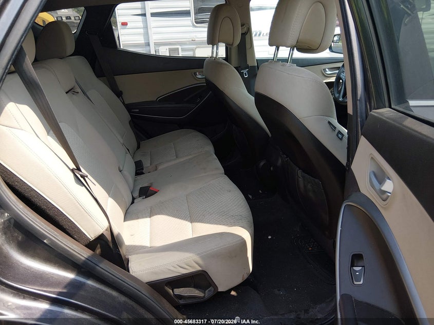 2017 Hyundai Santa fe VIN 5XYZUDLB6HG494192 IAAI salvage auction — NORMAL WEAR, Clear (Idaho), sold $150 on 2026-07-31 (photo 8)