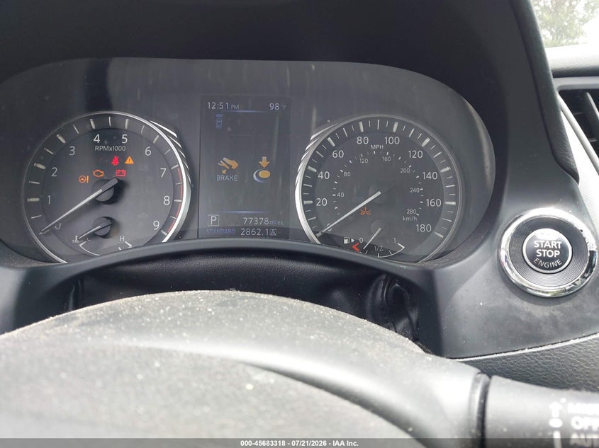 2020 Infiniti Q50 VIN JN1EV7AR3LM257084 IAAI salvage auction — FRONT END, Salvage (North Carolina), sold $5,100 on 2026-07-29 (photo 7)