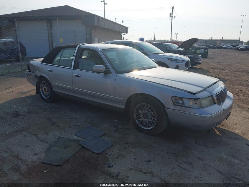 2001 Mercury Grand marquis VIN 2MEFM74WX1X660067 IAAI salvage auction — REAR END, Junk Bill Of Sale Mv2459 (Wisconsin), sold $275 on 2026-08-02 (photo 1)