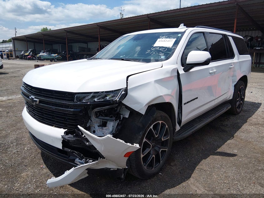 2024 Chevrolet Suburban VIN 1GNSKEKD0RR143093 IAAI salvage auction — LEFT FRONT, Salvage Title, sold $15,100 on 2026-09-23 (photo 2)
