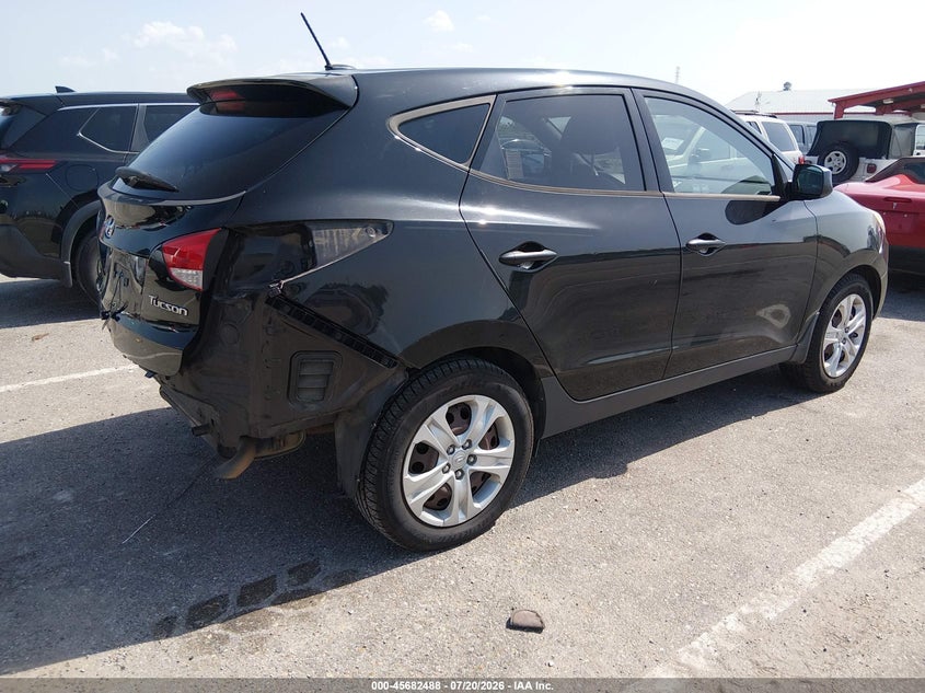 2012 Hyundai Tucson VIN KM8JT3AB2CU404231 IAAI salvage auction — REAR END, Salvage (Louisiana), sold $875 on 2026-07-31 (photo 4)