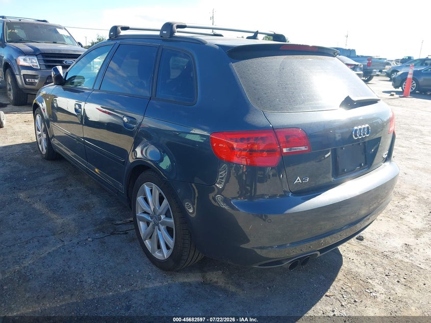 2013 Audi A3 VIN WAUMFAFM9DA026304 IAAI salvage auction — RIGHT FRONT, Salvage (California), sold $1,700 on 2026-09-26 (photo 3)
