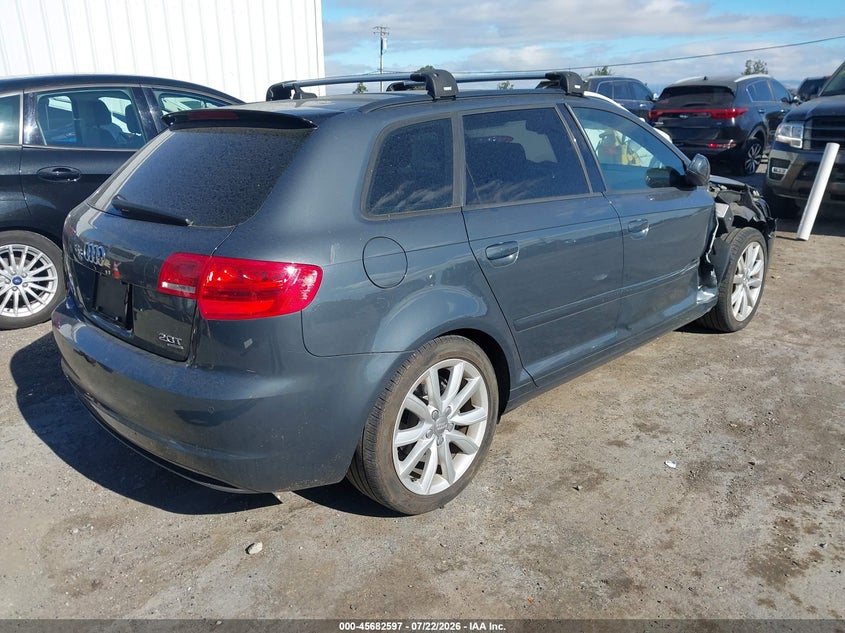 2013 Audi A3 VIN WAUMFAFM9DA026304 IAAI salvage auction — RIGHT FRONT, Salvage (California), sold $1,700 on 2026-09-26 (photo 4)