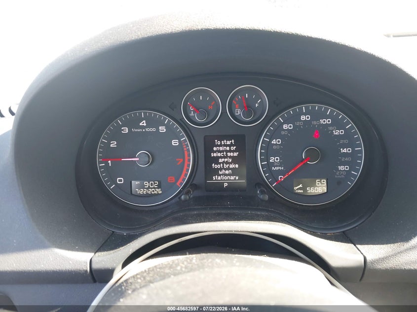 2013 Audi A3 VIN WAUMFAFM9DA026304 IAAI salvage auction — RIGHT FRONT, Salvage (California), sold $1,700 on 2026-09-26 (photo 7)
