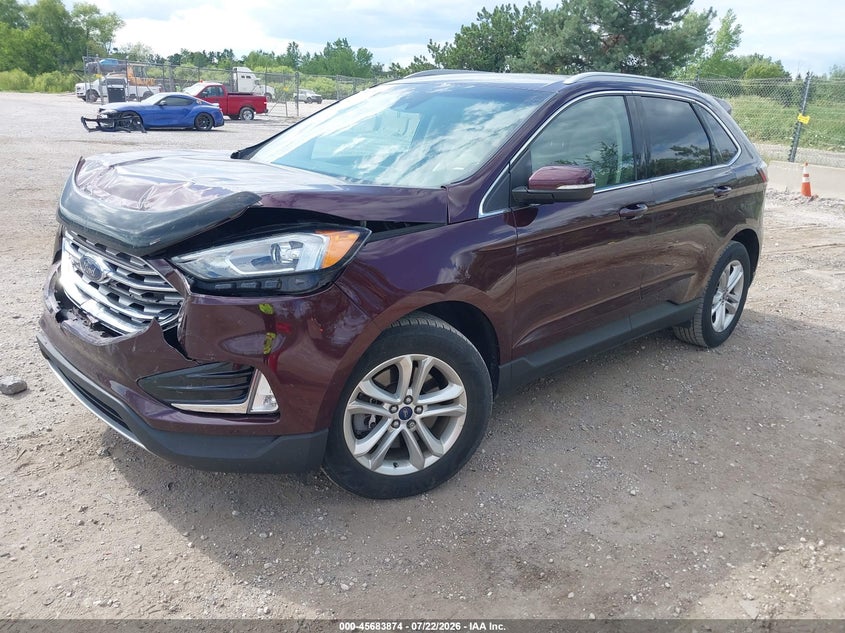 2019 Ford Edge VIN 2FMPK4J93KBC00641 IAAI salvage auction — FRONT END, Salvage Title, sold $2,900 on 2026-08-24 (photo 2)