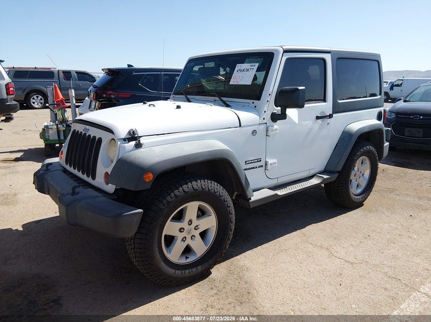 2012 Jeep Wrangler / VIN 1C4AJWAG1CL235025 IAAI salvage auction — RIGHT FRONT, Original (Texas), sold $5,125 on 2026-09-15 (photo 2)
