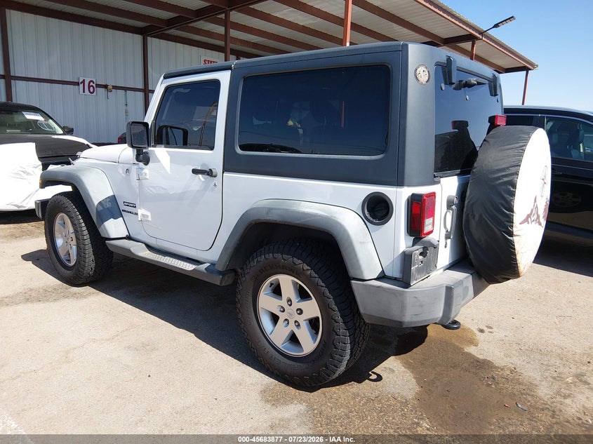 2012 Jeep Wrangler / VIN 1C4AJWAG1CL235025 IAAI salvage auction — RIGHT FRONT, Original (Texas), sold $5,125 on 2026-09-15 (photo 3)