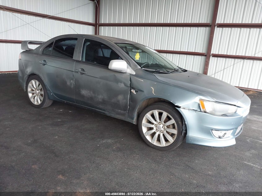 2008 Mitsubishi Lancer VIN JA3AU86UX8U045015 IAAI salvage auction — FRONT END, Clear (Georgia), sold $25 on 2026-07-28 (photo 1)