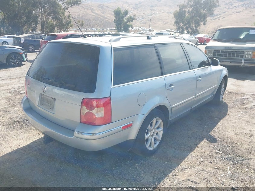 2004 Volkswagen Passat VIN WVWVD63B04E188411 IAAI salvage auction — NORMAL WEAR, App For Dup Clear (California), sold $250 on 2026-08-04 (photo 4)