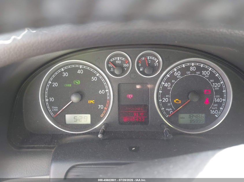 2004 Volkswagen Passat VIN WVWVD63B04E188411 IAAI salvage auction — NORMAL WEAR, App For Dup Clear (California), sold $250 on 2026-08-04 (photo 7)