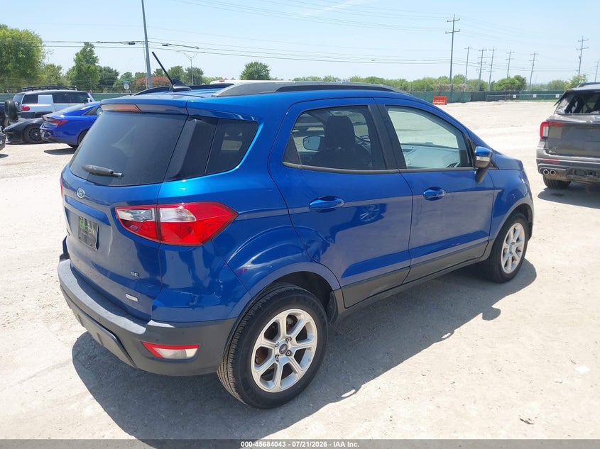 2018 Ford Ecosport VIN MAJ3P1TE0JC158902 IAAI salvage auction — NORMAL WEAR, Original (Texas), sold $25 on 2026-07-29 (photo 4)