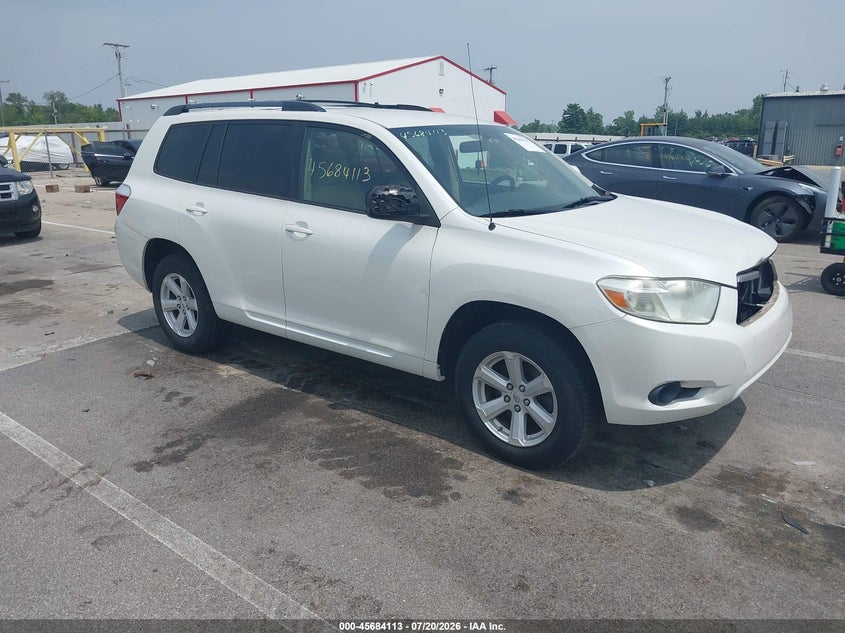 2010 Toyota Highlander VIN 5TDZK3EH9AS003091 IAAI salvage auction — NORMAL WEAR, Clear (Indiana), sold $1,850 on 2026-07-31 (photo 1)