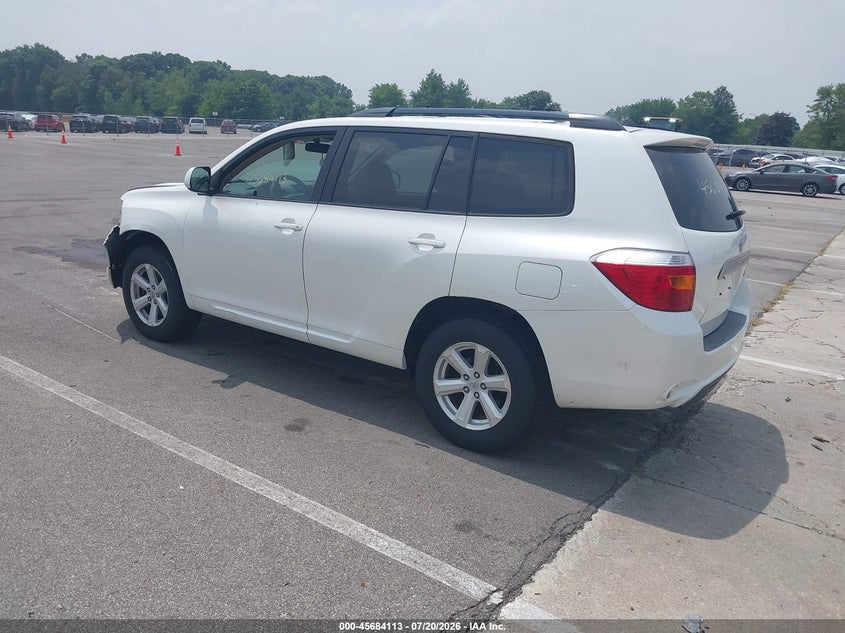 2010 Toyota Highlander VIN 5TDZK3EH9AS003091 IAAI salvage auction — NORMAL WEAR, Clear (Indiana), sold $1,850 on 2026-07-31 (photo 3)