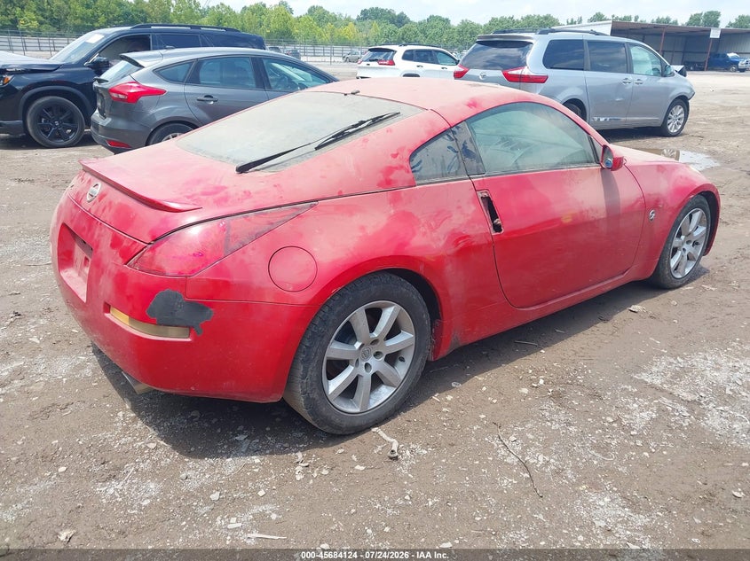 2003 Nissan 350z VIN JN1AZ34D83T101821 IAAI salvage auction — NORMAL WEAR, Clear (Tennessee), sold $275 on 2026-07-29 (photo 4)