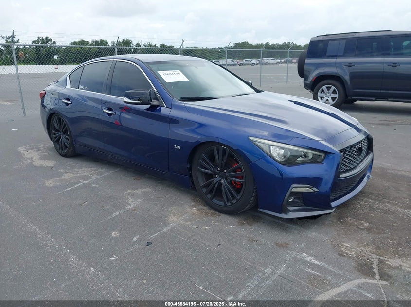 2018 Infiniti Q50 VIN JN1EV7AP1JM357728 IAAI salvage auction — UNKNOWN, Clear (Florida), sold $1,050 on 2026-07-29 (photo 1)