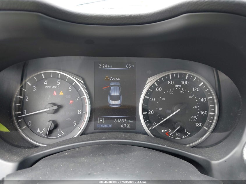 2018 Infiniti Q50 VIN JN1EV7AP1JM357728 IAAI salvage auction — UNKNOWN, Clear (Florida), sold $1,050 on 2026-07-29 (photo 7)