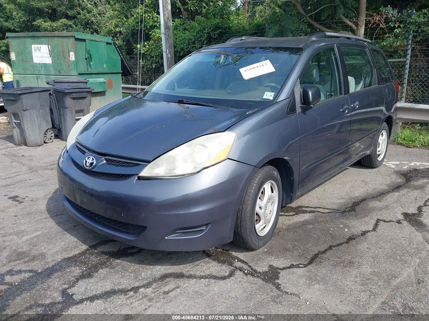 2006 Toyota Sienna VIN 5TDZA23CX6S423423 IAAI salvage auction — NORMAL WEAR, Clear (North Carolina), sold $400 on 2026-07-30 (photo 2)