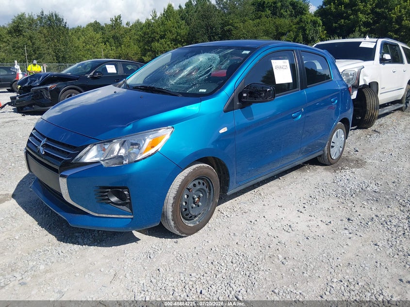 2024 Mitsubishi Mirage VIN ML32AUHJ6RH013069 IAAI salvage auction — FRONT END, Enterprise Vehicles Clear Only (Arkansas), sold $7,000 on 2026-07-22 (photo 2)