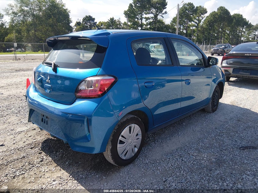 2024 Mitsubishi Mirage VIN ML32AUHJ6RH013069 IAAI salvage auction — FRONT END, Enterprise Vehicles Clear Only (Arkansas), sold $7,000 on 2026-07-22 (photo 4)