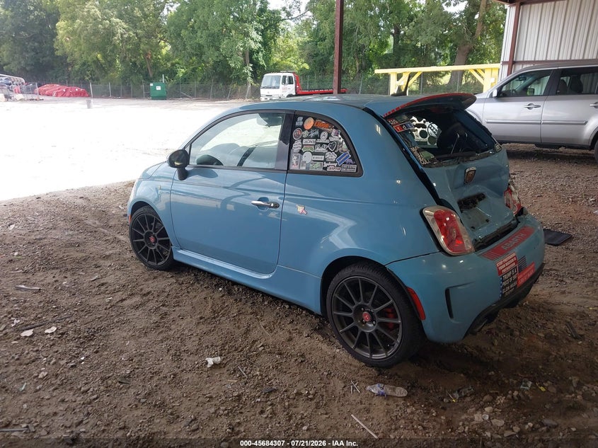 2016 Fiat 500 VIN 3C3CFFFH7GT214349 IAAI salvage auction — REAR END, Salvage (Georgia), sold $2,600 on 2026-08-15 (photo 3)