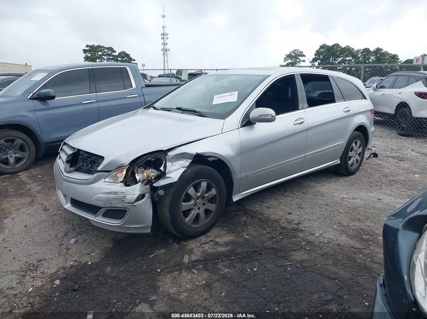 2007 Mercedes-benz R-class VIN 4JGCB65E37A059655 IAAI salvage auction — FRONT END, Salvage (Georgia), sold $475 on 2026-09-02 (photo 2)