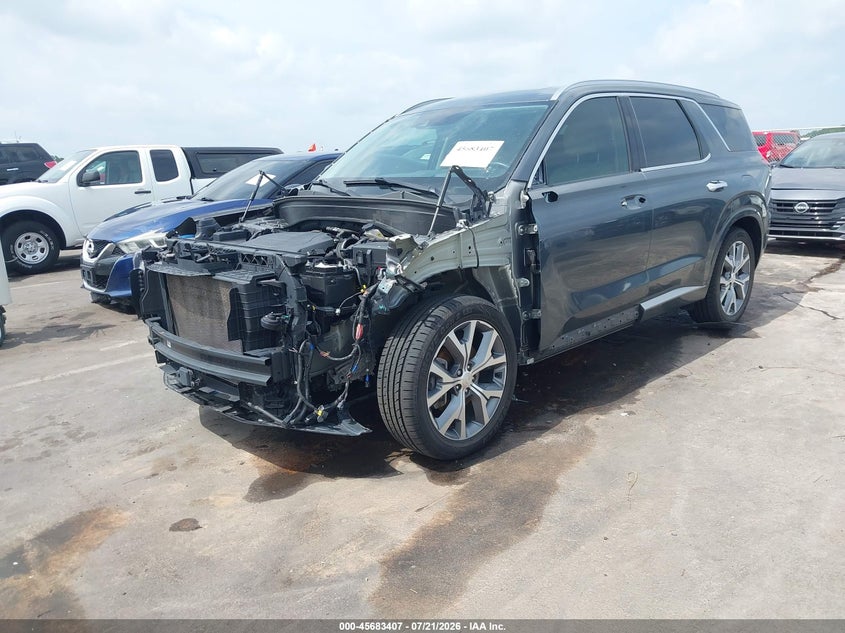 2021 Hyundai Palisade VIN KM8R5DHE5MU290682 IAAI salvage auction — LEFT FRONT, Salvage (North Carolina), sold $8,075 on 2026-08-29 (photo 2)