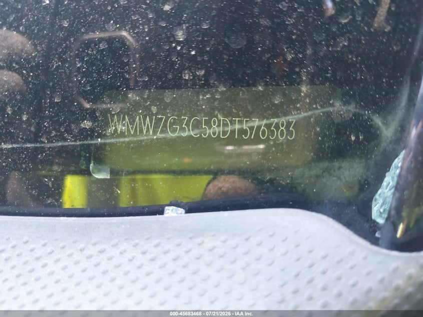 2013 Mini Clubman VIN WMWZG3C58DT576383 IAAI salvage auction — LEFT SIDE, Salvage (California), sold $825 on 2026-08-03 (photo 9)