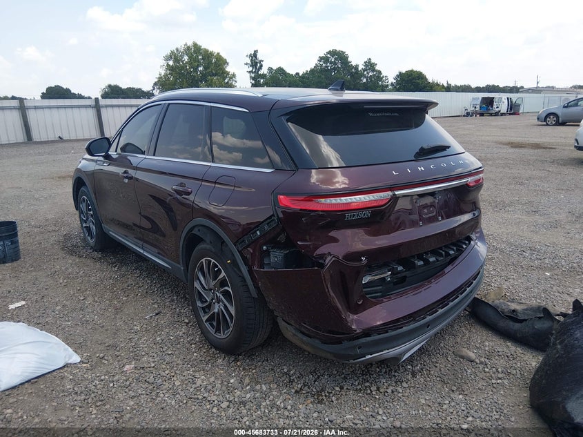 2020 Lincoln Corsair VIN 5LMCJ1C94LUL11544 IAAI salvage auction — FRONT & REAR, Salvage (Louisiana), sold $4,125 on 2026-09-16 (photo 3)