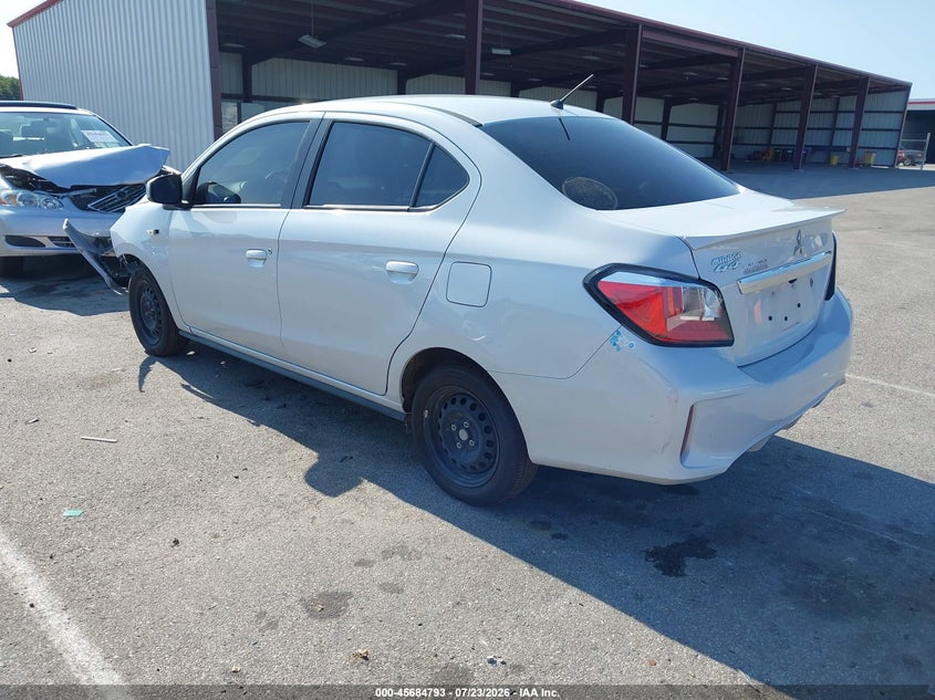 2024 Mitsubishi Mirage VIN ML32FUFJ2RHF01426 IAAI salvage auction — FRONT END, Salvage Title, sold $2,100 on 2026-08-29 (photo 3)