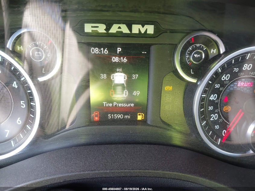 2019 Ram 1500 VIN 1C6RREFT8KN905658 IAAI salvage auction — ALL OVER, Salvage Certificate (California), sold $6,700 on 2026-08-29 (photo 7)