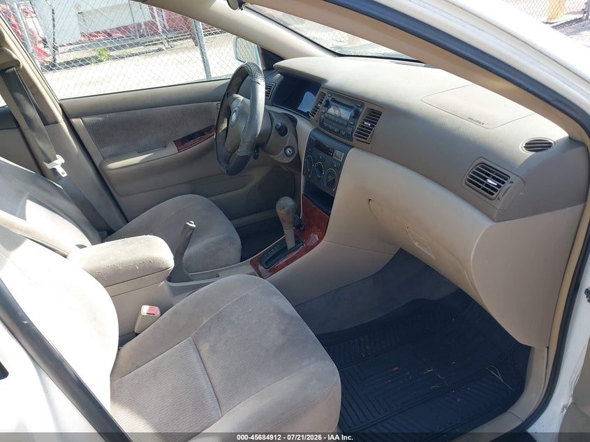 2005 Toyota Corolla VIN JTDBR32E552058240 IAAI salvage auction — FRONT END, Rebuildable (Florida), sold $1,300 on 2026-08-01 (photo 5)