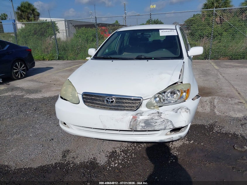 2005 Toyota Corolla VIN JTDBR32E552058240 IAAI salvage auction — FRONT END, Rebuildable (Florida), sold $1,300 on 2026-08-01 (photo 6)