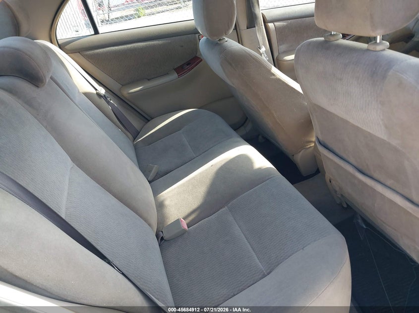 2005 Toyota Corolla VIN JTDBR32E552058240 IAAI salvage auction — FRONT END, Rebuildable (Florida), sold $1,300 on 2026-08-01 (photo 8)