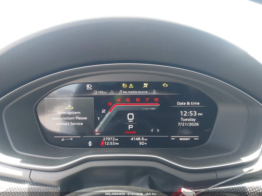 2024 Audi S5 VIN WAUP4AF51RA018779 IAAI salvage auction — FRONT END, Salvage Title, sold $14,600 on 2026-08-17 (photo 7)