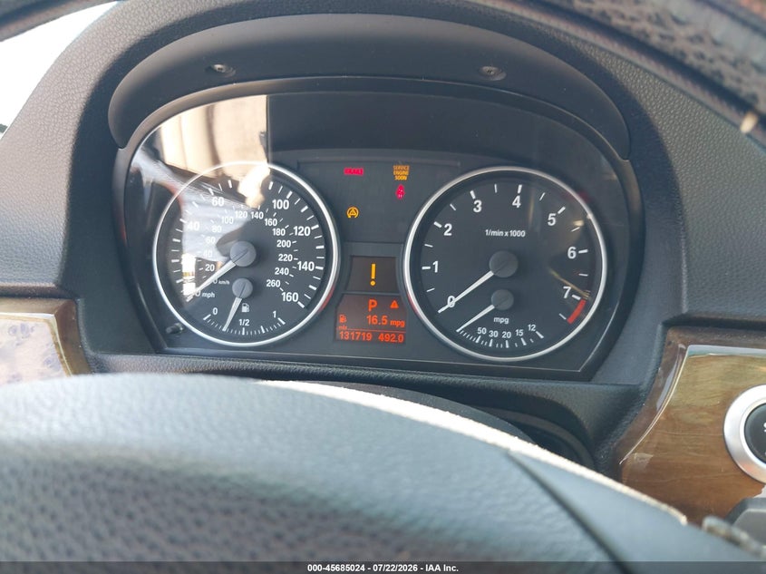 2007 BMW 3 series VIN WBAVC53567FZ76905 IAAI salvage auction — NORMAL WEAR, Clear - Dealer Only (California), sold $400 on 2026-07-28 (photo 7)