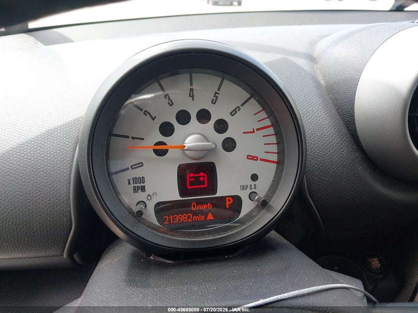 2012 Mini Cooper VIN WMWZC3C59CWL84799 IAAI salvage auction — NORMAL WEAR, Clear - Dealer Only (California), sold $300 on 2026-08-05 (photo 7)