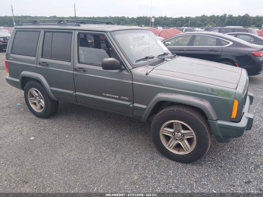 2000 Jeep Cherokee VIN 1J4FF58SXYL105791 IAAI salvage auction — NORMAL WEAR, Clear (Delaware), sold $800 on 2026-07-24 (photo 1)