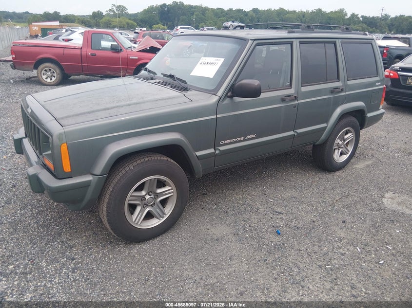 2000 Jeep Cherokee VIN 1J4FF58SXYL105791 IAAI salvage auction — NORMAL WEAR, Clear (Delaware), sold $800 on 2026-07-27 (photo 2)