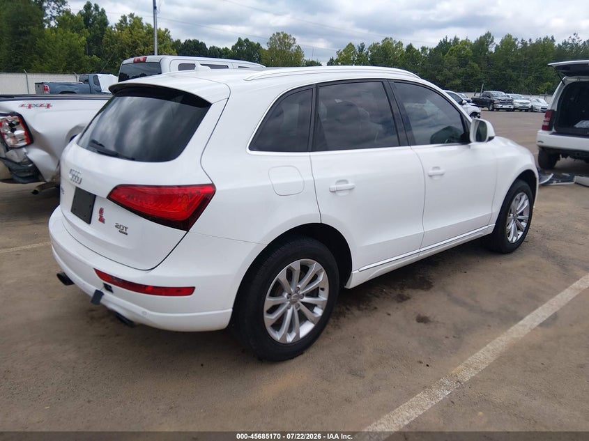 2013 Audi Q5 VIN WA1LFAFP3DA086257 IAAI salvage auction — LEFT FRONT, Salvage Title, sold $3,000 on 2026-08-27 (photo 4)