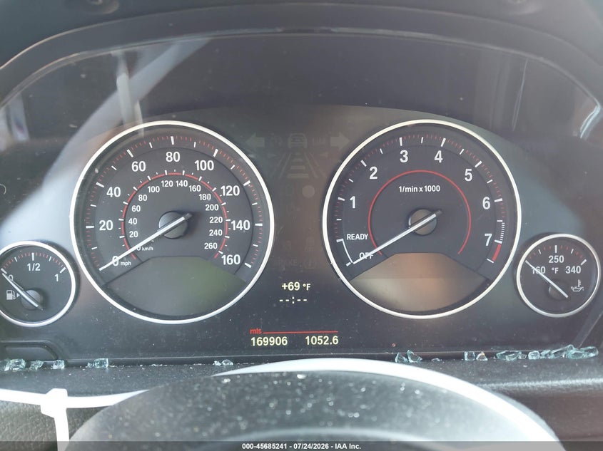 2013 BMW 3er VIN WBA3B5G54DNS02173 IAAI salvage auction — THEFT, Salvage Title, sold $1,350 on 2026-08-19 (photo 7)