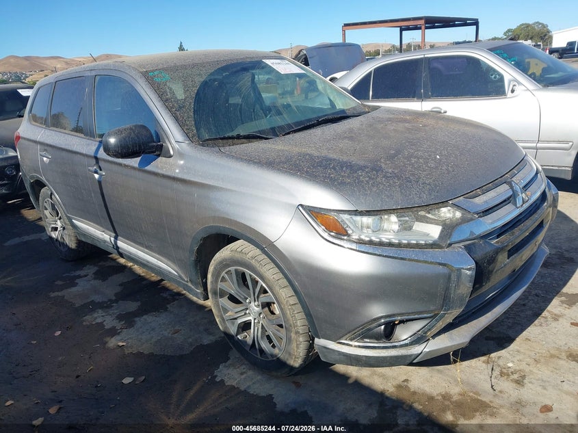 2016 Mitsubishi Outlander VIN JA4AD2A34GZ005585 IAAI salvage auction — NORMAL WEAR, Clear - Dealer Only (California), sold $1,700 on 2026-08-01 (photo 1)