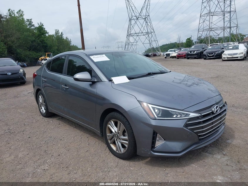 2019 Hyundai Elantra VIN KMHD84LF5KU810281 IAAI salvage auction — NORMAL WEAR, Clear (Pennsylvania), sold $825 on 2026-07-24 (photo 1)