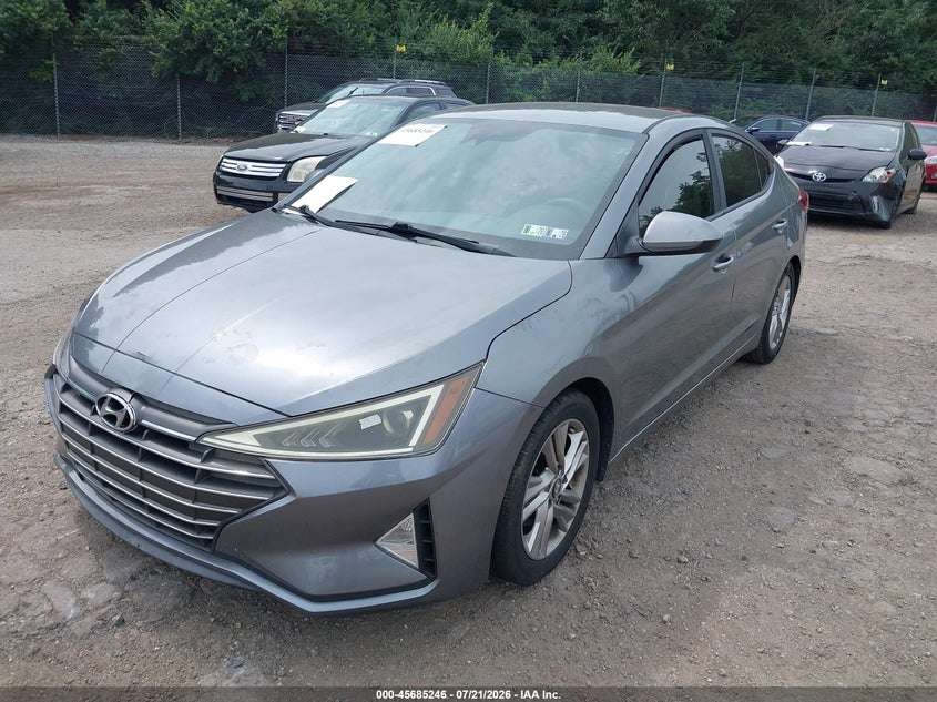 2019 Hyundai Elantra VIN KMHD84LF5KU810281 IAAI salvage auction — NORMAL WEAR, Clear (Pennsylvania), sold $825 on 2026-07-24 (photo 2)